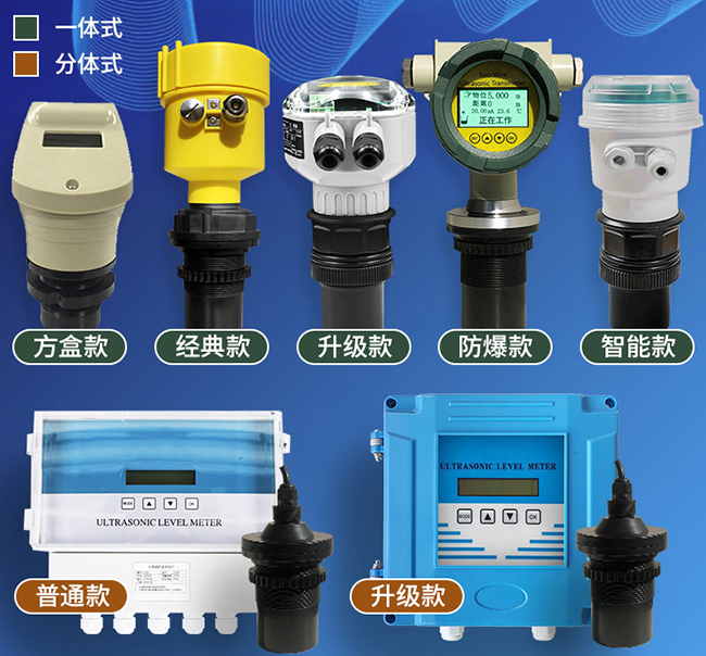 分體式超聲波液位計(jì)產(chǎn)品分類圖