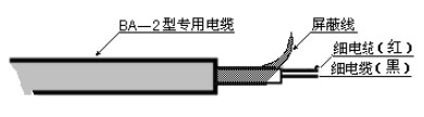 二線制超聲波液位計(jì)電纜線說明圖