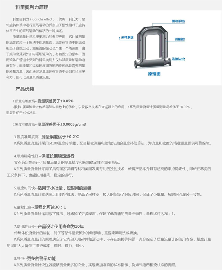 科里奧利質量流量計工作原理及產品優(yōu)勢