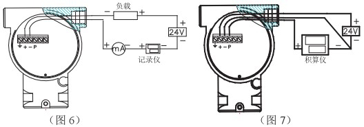 高溫型靶式流量計(jì)接線圖